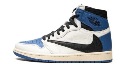 Air Jordan 1 Retro High OG SP Travis Scott Fragment Military Blue authentique