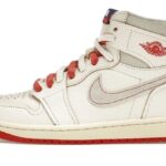 Air Jordan 1 Retro High Rare Air Sail Cinnabar authentique