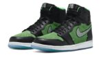 Air Jordan 1 Retro High Zoom Black Green - vue 2