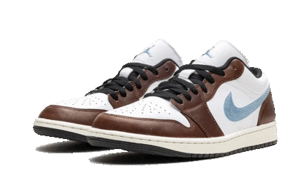 Air Jordan 1 Retro Low Brown Blue Grey - vue 2
