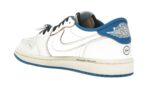 Air Jordan 1 Retro Low OG SP Fragment x Travis Scott Sail Military Blue - vue 3