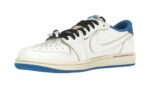 Air Jordan 1 Retro Low OG SP Fragment x Travis Scott Sail Military Blue - vue 2