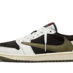 Air Jordan 1 Retro Low OG SP Travis Scott Olive authentique