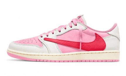 Air Jordan 1 Retro Low OG SP Travis Scott Sail Tropical Pink authentique