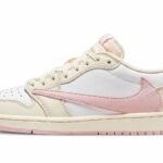 Air Jordan 1 Retro Low OG SP Travis Scott Shy Pink authentique