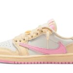 Air Jordan 1 Retro Low OG SP Travis Scott Shy Pink (PS) authentique