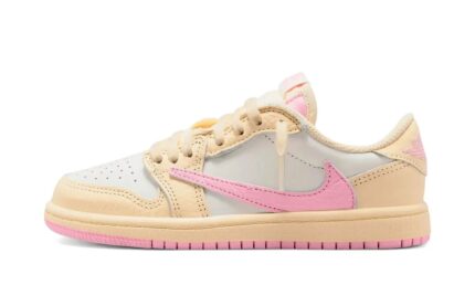 Air Jordan 1 Retro Low OG SP Travis Scott Shy Pink (PS) authentique