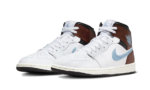 Air Jordan 1 Retro Mid SE Brown Blue Grey - vue 2