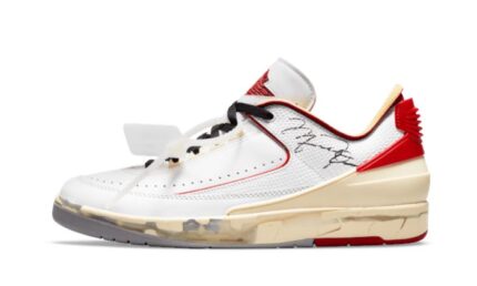 Air Jordan 2 Retro Low SP Off-White White Red authentique
