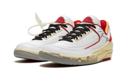 Air Jordan 2 Retro Low SP Off-White White Red - vue 2