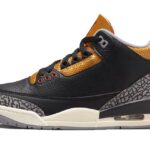 Air Jordan 3 Retro Black Cement Gold authentique