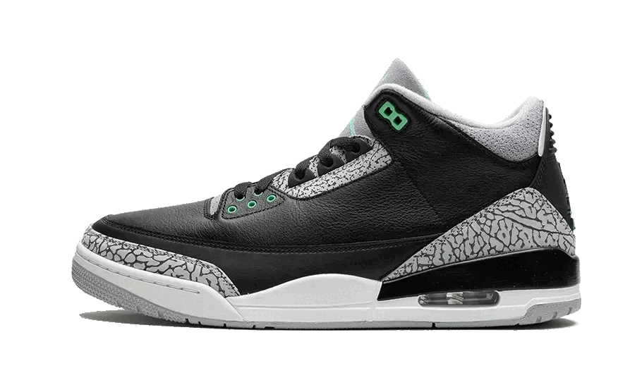 air-jordan-3-retro-green-glow-658116 Air Jordan 3 Retro Green Glow authentique