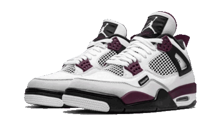 Air Jordan 4 PSG Neutral Grey Bordeaux - vue 2