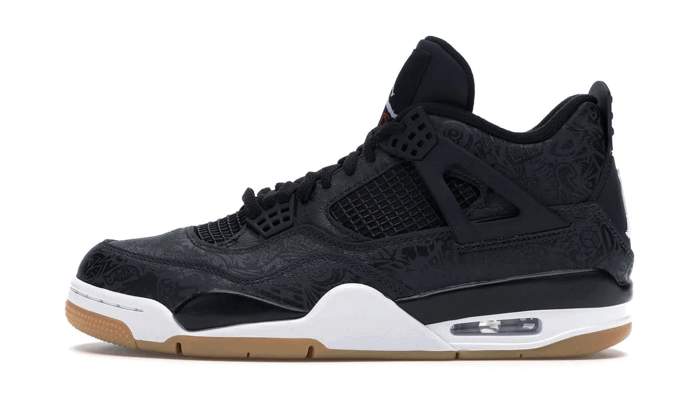 air-jordan-4-retro-laser-black-gum-170776 Air Jordan 4 Retro Laser Black Gum authentique