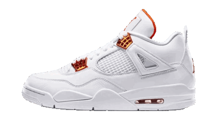 Air Jordan 4 Retro Metallic Orange authentique