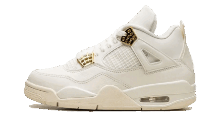 Air Jordan 4 Sail Metallic Gold authentique