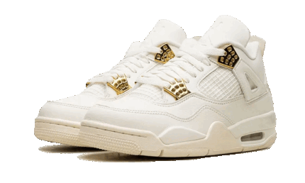 Air Jordan 4 Sail Metallic Gold - vue 2
