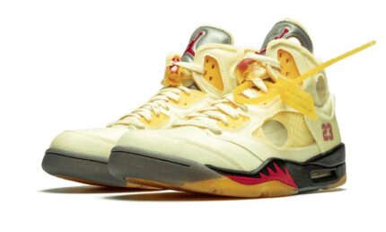 Air Jordan 5 Retro Off-White Sail - vue 2