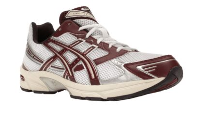 ASICS Gel-1130 White Maroon Banner - vue 2