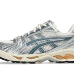 ASICS Gel-Kayano 14 Birch Pure Silver Teal Gold authentique