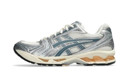ASICS Gel-Kayano 14 Birch Pure Silver Teal Gold authentique