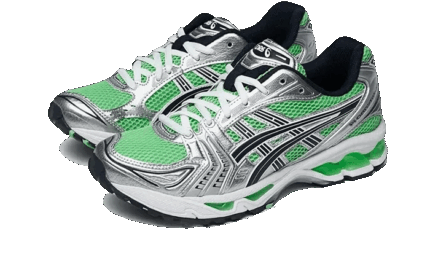 ASICS Gel-Kayano 14 Bright Lime Midnight - vue 2
