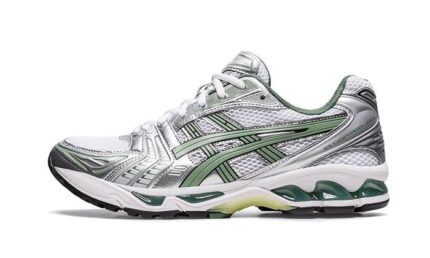 ASICS Gel-Kayano 14 White Pure Silver Slate Grey Sage authentique