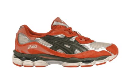 ASICS Gel-NYC Oatmeal Forest Green Orange - vue 2