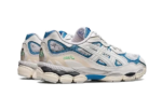 ASICS Gel-NYC White Dolphin Blue - vue 3