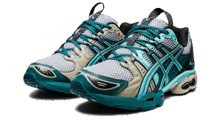 ASICS UB3-S Gel-Nimbus 9 Kiko Kostadinov Piedmont Grey Aruba Blue - vue 2