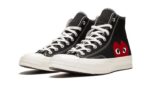 Converse Chuck Taylor All-Star 70s Hi Comme des Garçons PLAY Black - vue 2