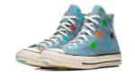 Converse Chuck Taylor All-Star 70s Hi Golf Wang Denim Polka Dots - vue 2