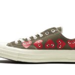 Converse Chuck Taylor All-Star 70s Ox Comme des Garçons PLAY Multi Heart Green authentique