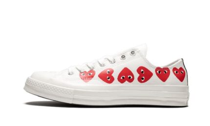 Converse Chuck Taylor All-Star 70s Ox Comme des Garçons PLAY Multi-Heart White authentique
