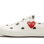 Converse Chuck Taylor All-Star 70s Ox Comme des Garçons PLAY Polka Dot White authentique