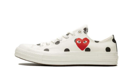 Converse Chuck Taylor All-Star 70s Ox Comme des Garçons PLAY Polka Dot White authentique