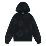 Denim Tears Cotton Wreath Hoodie Black Monochrome authentique