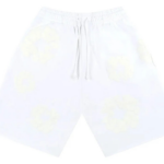 Denim Tears Mono Cotton Wreath Shorts White authentique