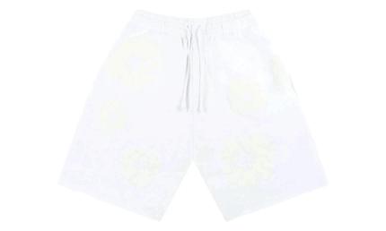 Denim Tears Mono Cotton Wreath Shorts White authentique