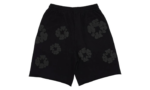 Denim Tears Mono Wreath Sweatshorts Black - vue 2
