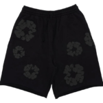 Denim Tears Mono Wreath Sweatshorts Black authentique