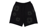 Denim Tears Mono Wreath Sweatshorts Black authentique