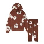 Denim Tears The Cotton Wreath Brown — Set (Hoodie & Sweatpants) authentique