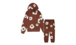 Denim Tears The Cotton Wreath Brown — Set (Hoodie & Sweatpants) authentique