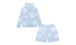Denim Tears The Cotton Wreath Powder Blue — Set (Hoodie & Shorts) - vue 2