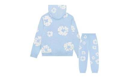Denim Tears The Cotton Wreath Powder Blue — Set (Hoodie & Sweatpants) - vue 2