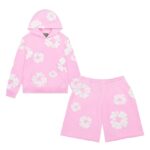 Denim Tears The Cotton Wreath Powder Pink — Set (Hoodie & Shorts) authentique