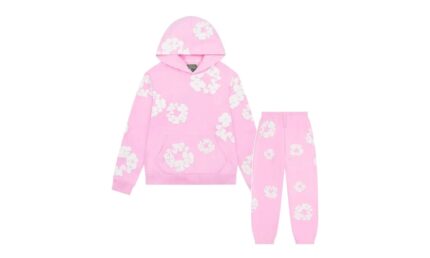 Denim Tears The Cotton Wreath Powder Pink — Set (Hoodie & Sweatpants) authentique