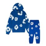 Denim Tears The Cotton Wreath Royal Blue — Set (Hoodie & Sweatpants) authentique