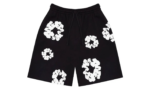 Denim Tears The Cotton Wreath Shorts Black authentique
